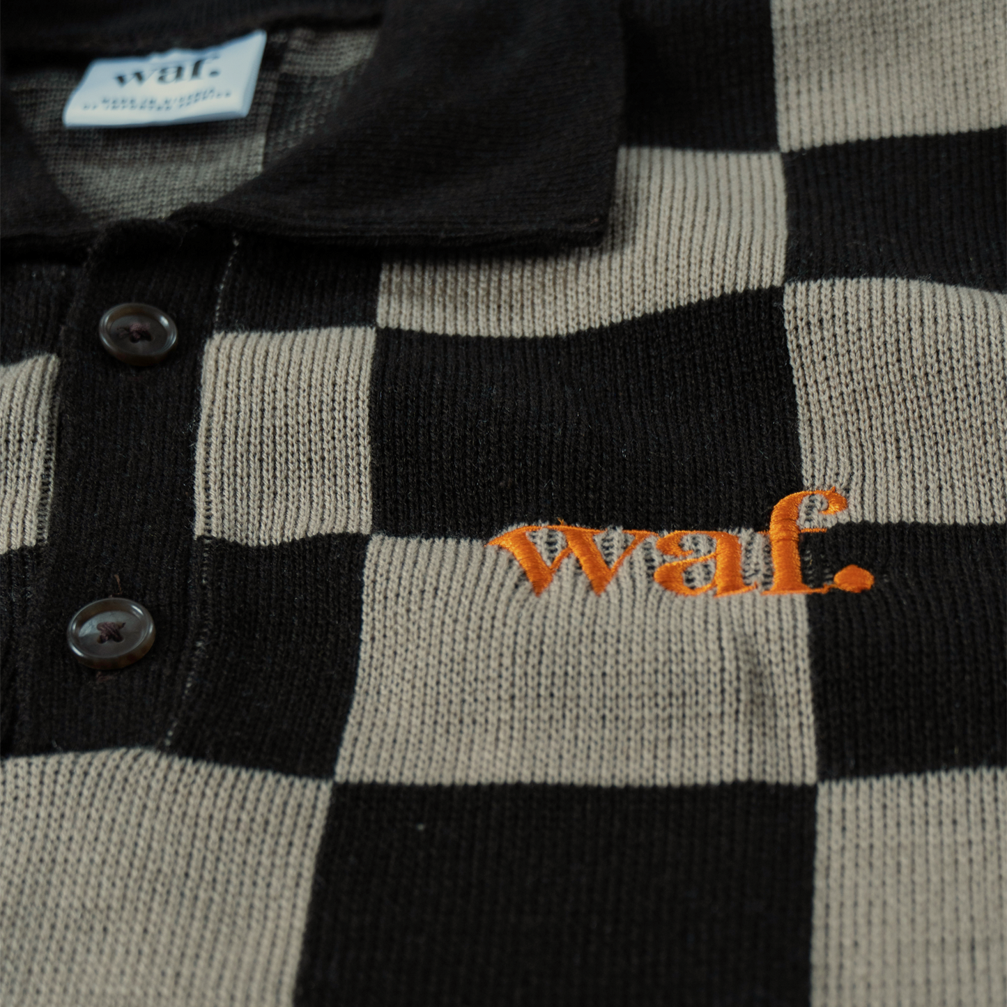 waf. classic box knit shirt