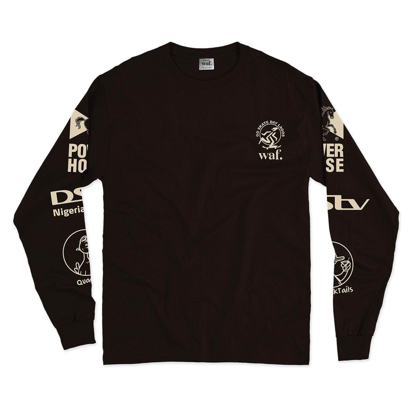 waf. GoSkateDay 23 Longsleeve tee