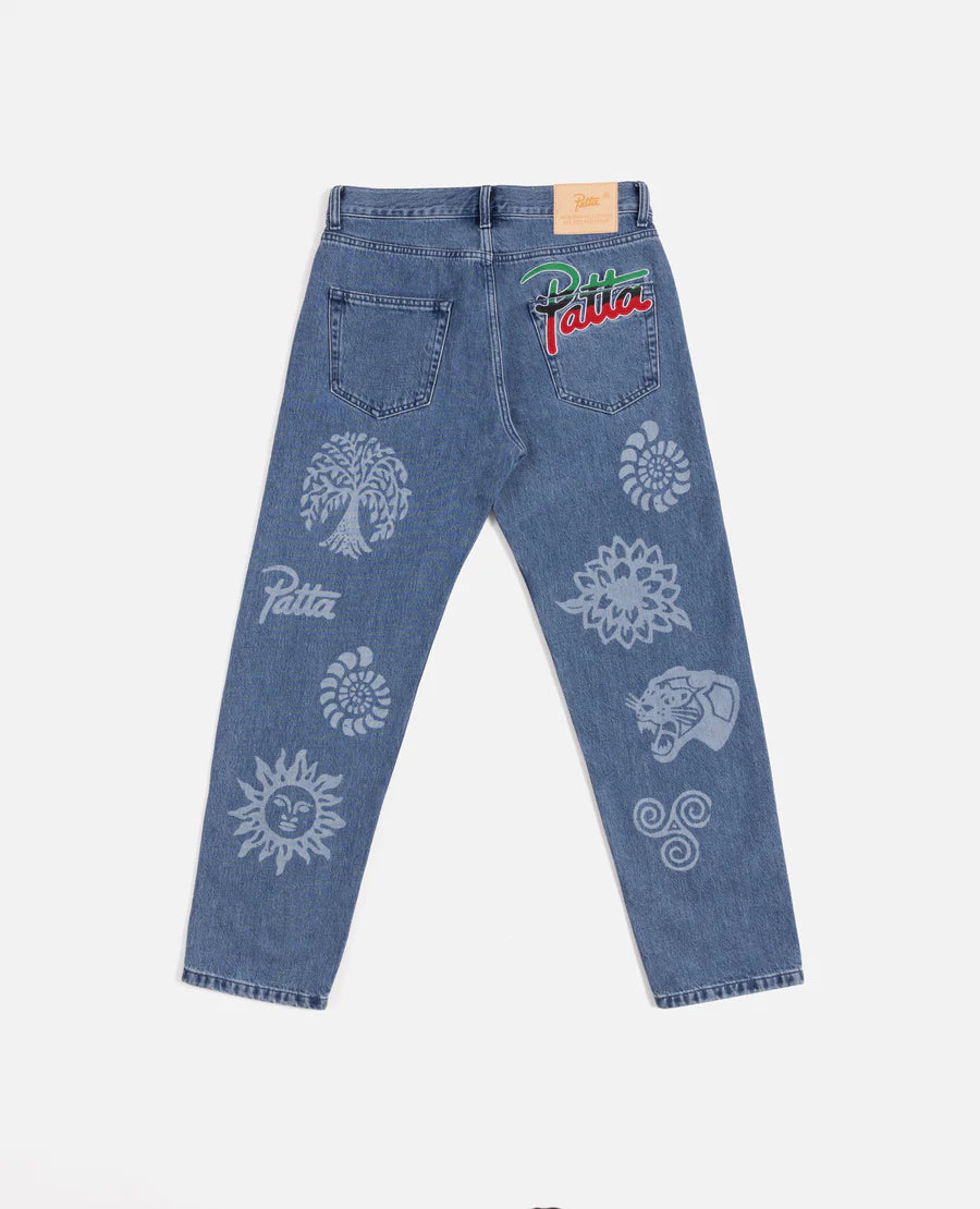 Patta Hope Love Peace Denim Pants