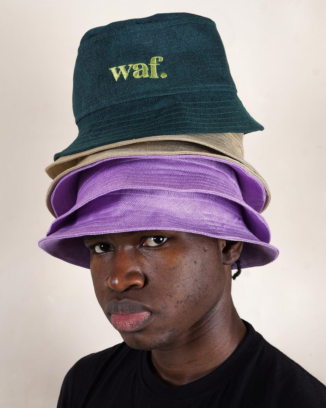 waf. Plain Ijebu Bucket Hats