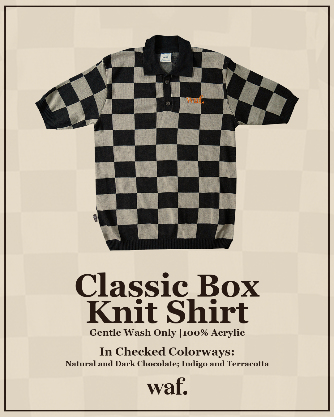 waf. Classic Knit Box Shirt