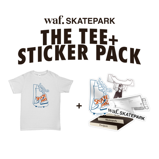 waf. Skatepark The Tee + Sticker Pack