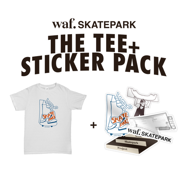 waf. Skatepark The Tee + Sticker Pack